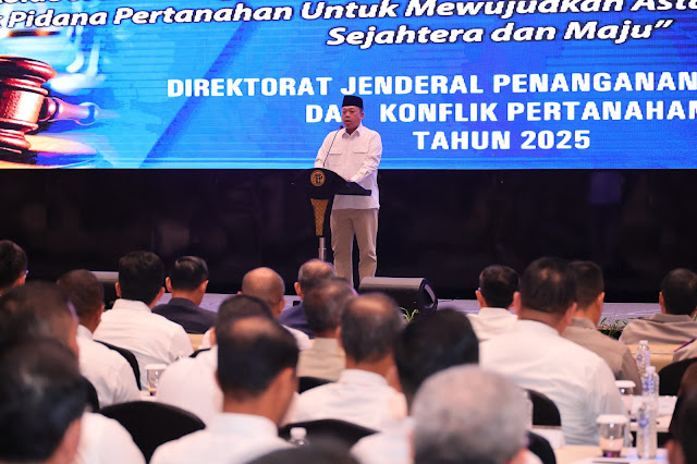 Menteri Nusron Ajak APH Perkuat Sinergi Berantas Mafia Tanah