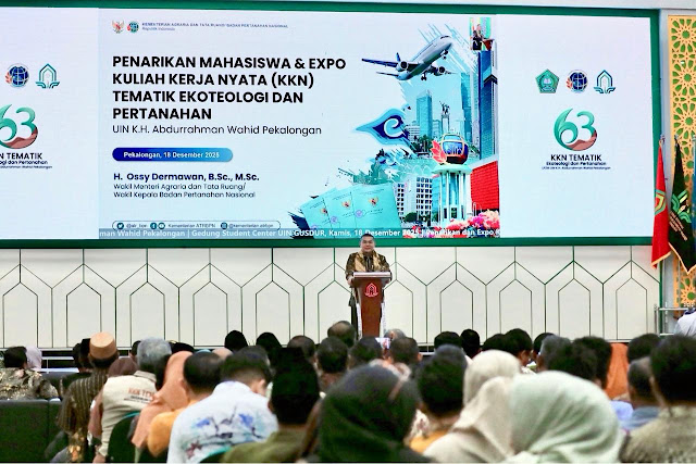 Wamen Ossy Tutup KKN Tematik Ekoteologi dan Pertanahan, Catat Ribuan Tanah Wakaf