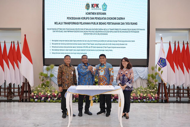 ATR/BPN dan KPK Jadikan Sulut Percontohan Transformasi Layanan Pertanahan Terintegrasi