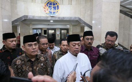 Menteri ATR BPN Nusron Wahid menyampaikan pelayanan pertanahan tetap berjalan di tengah proses hukum KPK